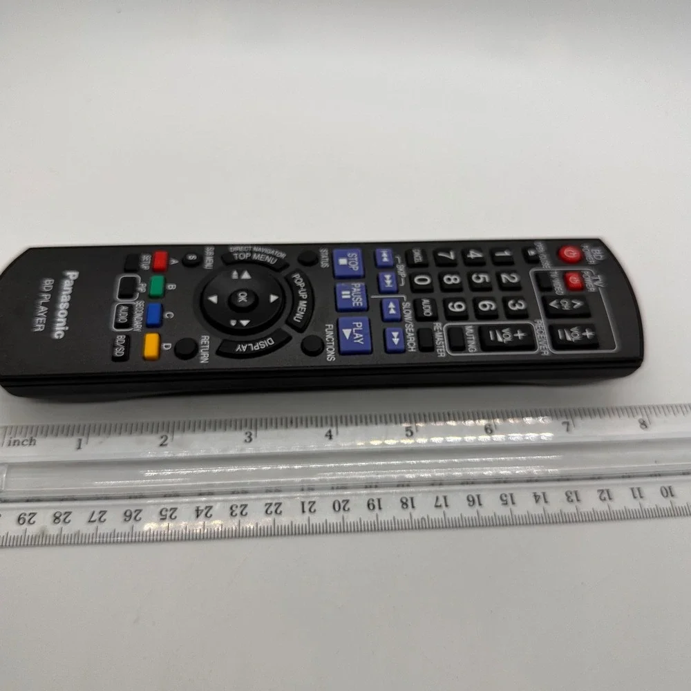 Panasonic BD Player Remote Control Replacement N2QAYB000317‎ Black